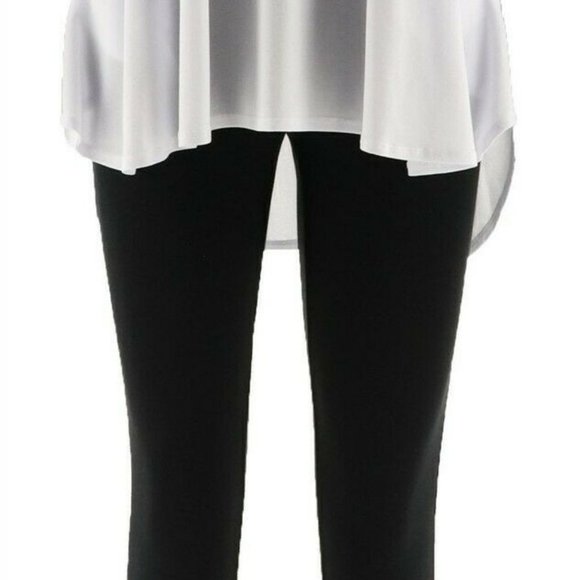 NWT WOMEN WITH CONTROL CREPE TUNIC & CROP PANTS - Picture 3 of 16